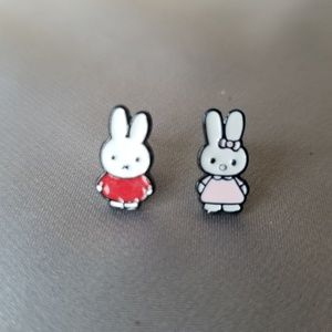 New MIFFY and CATHY bunny rabbit earrings